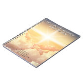 Christelijke hemelse wolkenkerkzaken notitieboek (Linkerzijde)