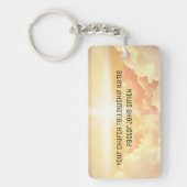 Christelijke hemelse wolkenkerkzaken sleutelhanger (Voorkant)