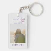 Christelijke herdenking Keepsake Butterfly Sleutelhanger (achterkant)