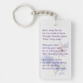 Christelijke herdenking Keepsake Butterfly Sleutelhanger (Voorkant)