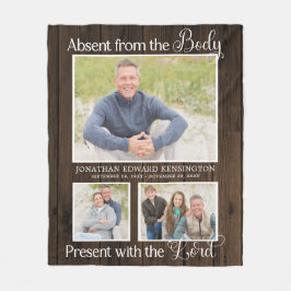 Christelijke herdenking van herdenking op foto fleece deken