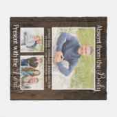 Christelijke herdenking van herdenking op foto fleece deken (Voorkant (Horizontaal))