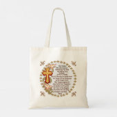 Christelijke Here Gebed Boodschappentas Tote Bag (Achterkant)