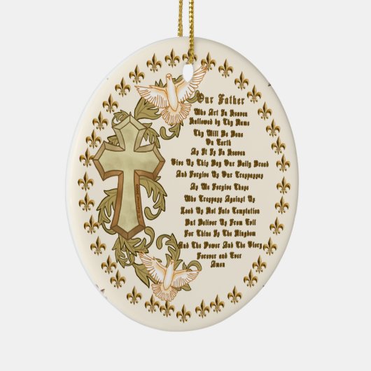 Christelijke Heren Gebed aangepaste ornament (Rechts)