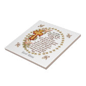 Christelijke Heren Gebed tegel Tegeltje (Zijkant)