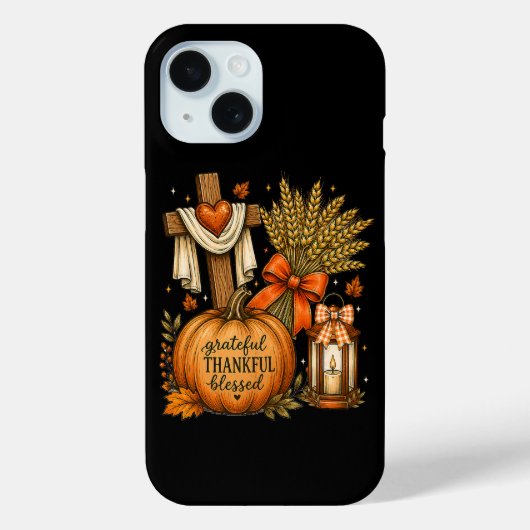 Christelijke herfst pompoen dankbaar dankbaar geze Case-Mate iPhone case (Achterkant)