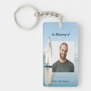 Christelijke herinnering Keepsake zeilboot zeilboo Sleutelhanger