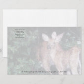 Christelijke hertenbroek voor het waterstationery briefpapier (Voorkant / Achterkant)