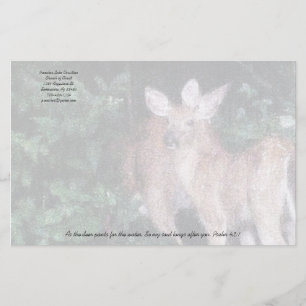 Christelijke hertenbroek voor het waterstationery briefpapier