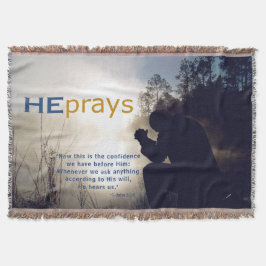 Christelijke HIJ PRAYS Deken