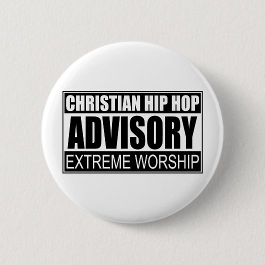 Christelijke Hip Hop Advisory... Ronde Button 5,7 Cm (Voorkant)