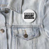 Christelijke Hip Hop Advisory... Ronde Button 5,7 Cm (In situ)