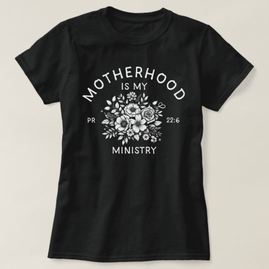 Christelijke homeschool moeder moederschap is mijn t-shirt (Design voorkant)
