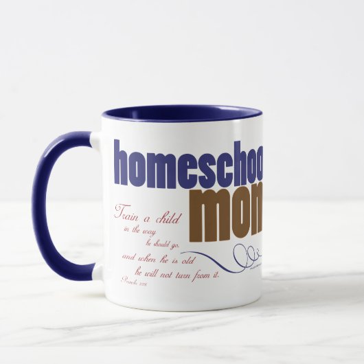 Christelijke homeschool-mok - Homeschool Mam Mok (Links)