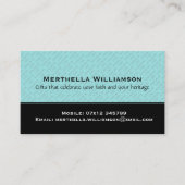 Christelijke HONOR OP DE LORD, persoonlijk Visitekaartje (Voorkant)