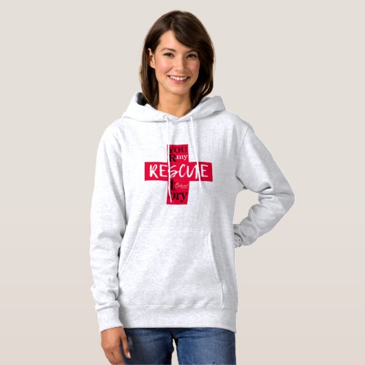 Christelijke hoodie van het Beloved Reborn Rescue  (Voorkant volledig)