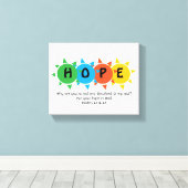 Christelijke HOOP IN GOD Aanmoedigingsdouane Canvas Afdruk (Insitu (Houten vloer))