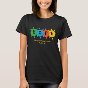 Christelijke HOOP OP GOD Psalm 42 CUSTOM T-shirt