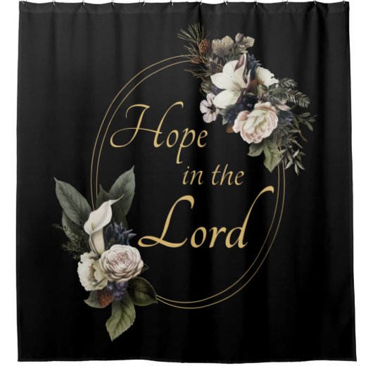 Christelijke hoop voor vrouwen in het Inspirerend  Douchegordijn (Voorkant)