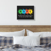 Christelijke HOPE Aanmoediging  Canvas Afdruk (Insitu (Slaapkamer))