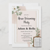 Christelijke housewarming-uitnodiging kaart (Voorkant)