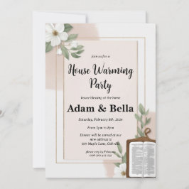 Christelijke housewarming-uitnodiging kaart