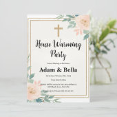 Christelijke housewarming-uitnodiging kaart (Staand voorkant)