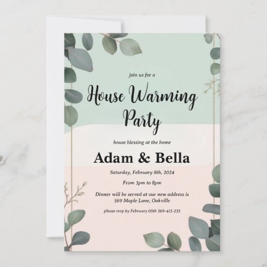 Christelijke housewarming-uitnodiging kaart (Voorkant)