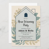 Christelijke housewarming-uitnodiging kaart (Voorkant / Achterkant)