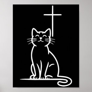Christelijke Huisdieren Katten Liefde Jezus Wees G Poster