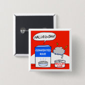 Christelijke Humor Cartoon Funny Button (Voorkant /achterkant)