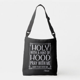 Christelijke Humor Heilige en Hood Crossbody Tas