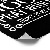 Christelijke Humor Heilige en Hood Poster (Hoek)