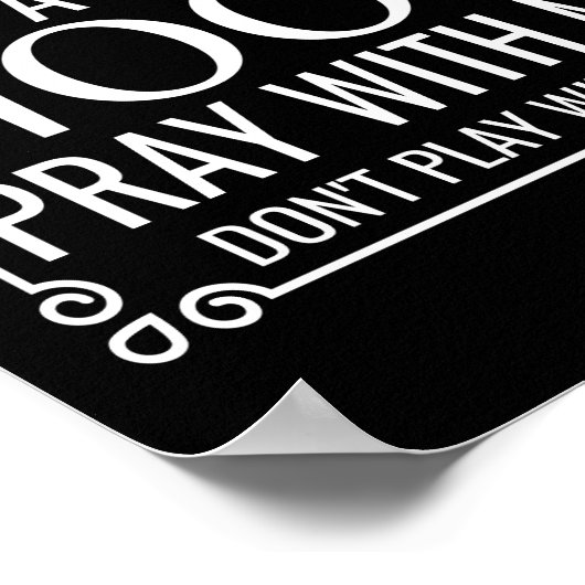 Christelijke Humor Heilige en Hood Poster (Hoek)