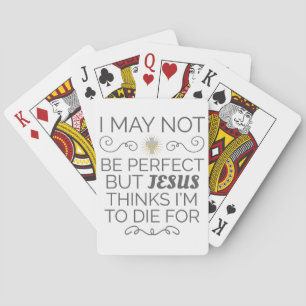 Christelijke Humor Jezus denkt dat ik ga sterven Pokerkaarten