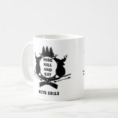 Christelijke Hunter Hunting Acts 10:13 Rise Kill E Koffiemok (Voorkant links)