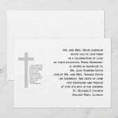 Christelijke huwelijkskoord drie-strengen uitnodig kaart (Voorkant / Achterkant)