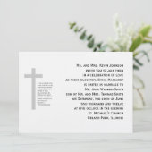 Christelijke huwelijkskoord drie-strengen uitnodig kaart (Staand voorkant)