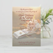 Christelijke huwelijksuitnodiging kaart (Staand voorkant)