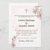 Christelijke huwelijksuitnodiging kaart (Voorkant / Achterkant)