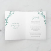 Christelijke huwelijksuitnodiging-Twee worden één (Binnen)