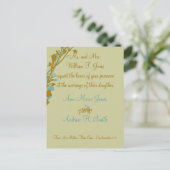 Christelijke huwelijksuitnodiging uitnodiging briefkaart (Staand voorkant)