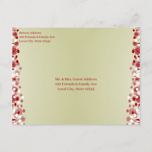 Christelijke huwelijksuitnodiging uitnodiging briefkaart (Achterkant)