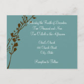 Christelijke huwelijksuitnodiging uitnodiging briefkaart (Achterkant)