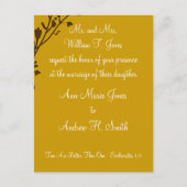 Christelijke huwelijksuitnodiging uitnodiging briefkaart (Voorkant)