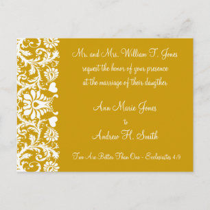 Christelijke huwelijksuitnodiging uitnodiging briefkaart