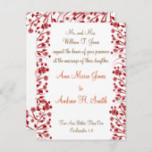 Christelijke huwelijksuitnodiging uitnodiging briefkaart (Voorkant / Achterkant)