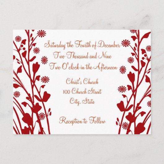 Christelijke huwelijksuitnodiging uitnodiging briefkaart (Achterkant)