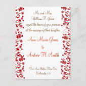 Christelijke huwelijksuitnodiging uitnodiging briefkaart (Voorkant)