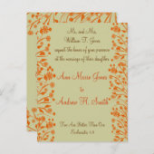 Christelijke huwelijksuitnodiging uitnodiging briefkaart (Voorkant / Achterkant)